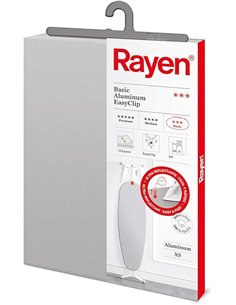Rayen | Funda universal para tabla de planchar Fácil ajuste con clip| 2 capas: espuma y tejido 100% algodón | Calidad aluminio |
