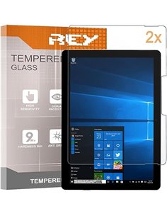 REY 2X Protector de Pantalla para Microsoft Surface GO 2 10,5" - GO 3 10,5", Cristal Vidrio Templado Premium, Tablet