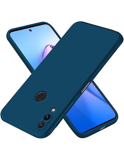 EASSGU Funda para Redmi Note 7 (6.3" Inches), Carcasa de Silicona Suave de TPU - Azul Zafiro