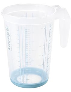 keeeper Massimo Measuring Jug with Non-Slip Base, 1.5 L, Nordic Blue