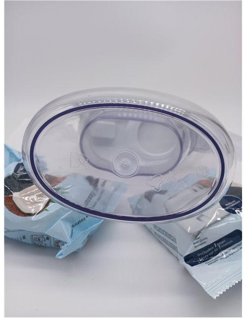 Philips Water Filtro de jarra + 4 cartuchos de filtro de repuesto, Filtración Avanzada, flujo rápido, temporizador electrónico, 