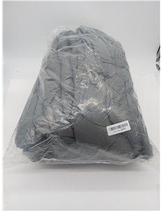 Topper para colchones de 140 x 200 cm, suave, con bolsillos profundos, protector de colchón lavable a máquina, color gris oscuro 2