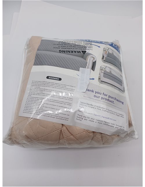 FIGOOO Funda de Sofá Impermeable 4 Plazas Antideslizante con Correas Elásticas Protector para Sofá Acolchado para Mascotas Perro