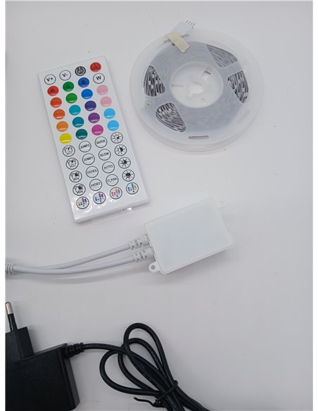 HOVVIDA 5M LED Strip, 30 LED/Metre, 1 x 5 M, 24 V RGB LED Lights, 150 LEDs, APP and Remote Control, Music Mode, LED for Bedroom,