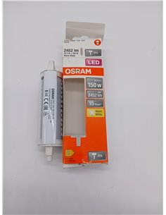 OSRAM Linterna LED con base R7s, tubo LED con bombilla de 19 W, repuesto para bombilla de 150 W, 2452 lm, luz blanca cálida (270 2