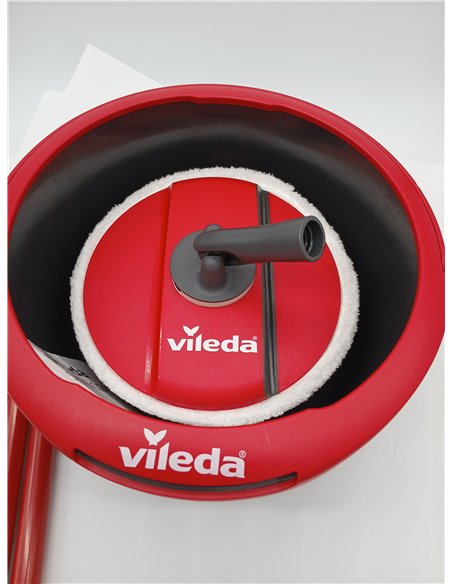 Vileda Spin & Clean Sistema de Fregado, Rojo y Negro, 335 x 176 x 343 mm