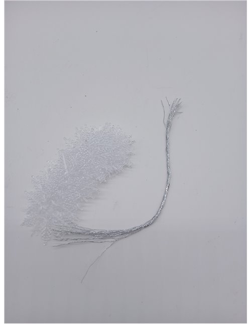 Naler 20 Copos de Nieve Navideños Plásticos Transparentes para Decoración de Árboles de Navidad
