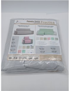 Eysa Salvasofá o Funda de sofá práctica Oriente 4 plazas Color 06/Gris 2