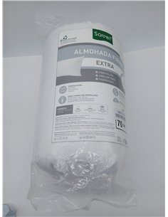 Savel - Almohada Suave Tacto Seda con Doble Funda | 70x40cm | Firmeza Alta 2