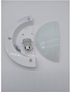 EGLO Lámpara de pared Planet 1, lámpara led de interior de acero y cristal, lámpara de salón en blanco y transparente, lámpara d 2