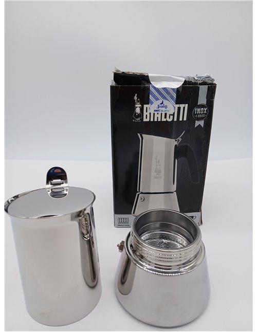 Bialetti Cafetera Venus, Mango Anti-escaldaduras, Apta para Inducción, 6 Tazas (235ml), Acero Inoxidable