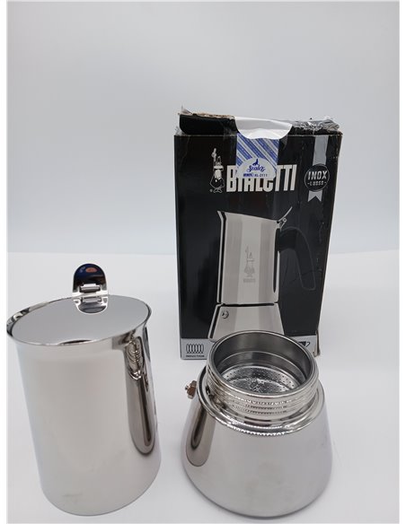 Bialetti Cafetera Venus, Mango Anti-escaldaduras, Apta para Inducción, 6 Tazas (235ml), Acero Inoxidable