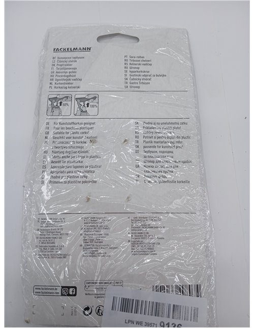 Fackelmann Sacacorchos de Camarero con Corta Cápsulas, Sacacorchos Manual, Sacacorchos Clásico, Accesorios para Vino, Abridor de
