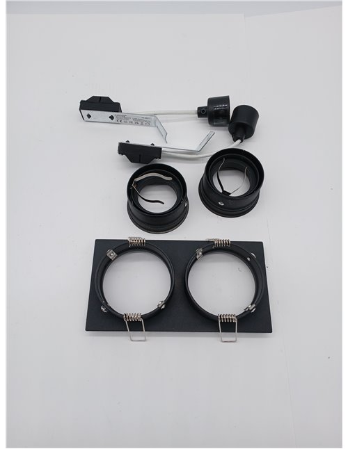 LUCIDE EMBED - Foco empotrable en el suelo - 2xGU10 - Negro