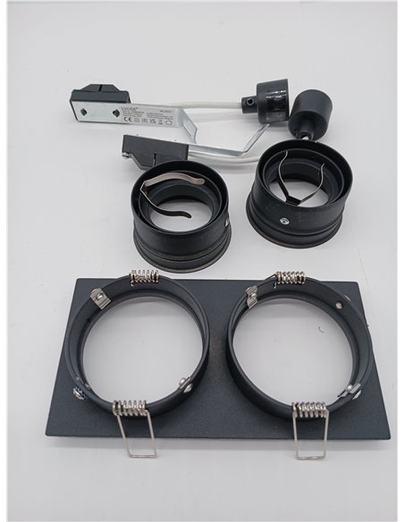 LUCIDE EMBED - Foco empotrable en el suelo - 2xGU10 - Negro