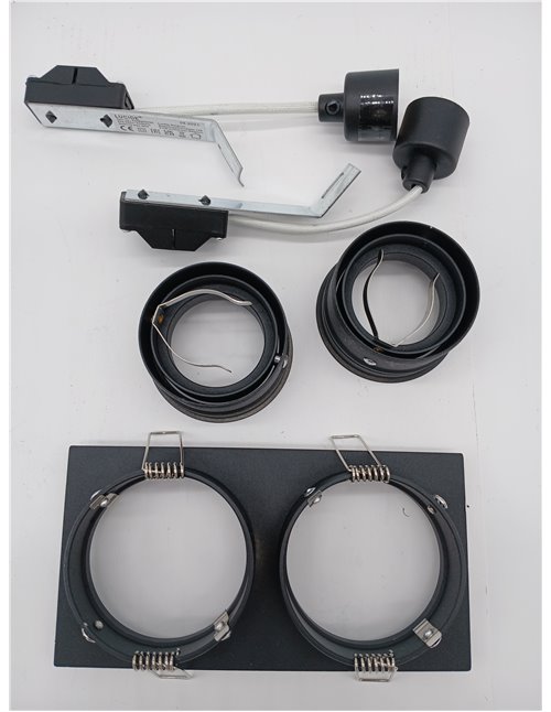 LUCIDE EMBED - Foco empotrable en el suelo - 2xGU10 - Negro