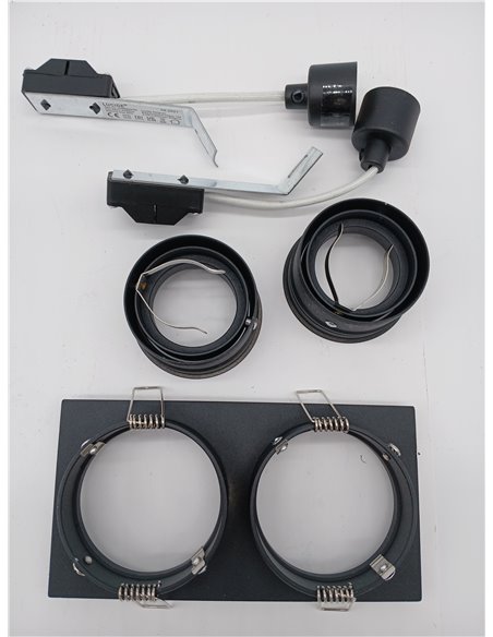 LUCIDE EMBED - Foco empotrable en el suelo - 2xGU10 - Negro