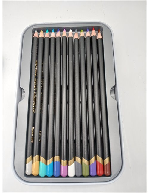 Derwent Chromaflow Estuche de 36 Lápices, Núcleo de 3.5mm y Gran Dureza, Textura Suave y Fácil de Mezclar, Ideal para Dibujar, P