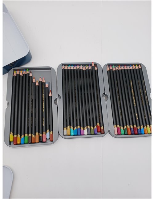 Derwent Chromaflow Estuche de 36 Lápices, Núcleo de 3.5mm y Gran Dureza, Textura Suave y Fácil de Mezclar, Ideal para Dibujar, P