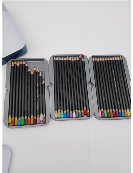 Derwent Chromaflow Estuche de 36 Lápices, Núcleo de 3.5mm y Gran Dureza, Textura Suave y Fácil de Mezclar, Ideal para Dibujar, P