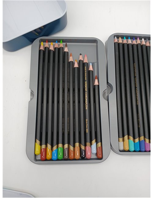 Derwent Chromaflow Estuche de 36 Lápices, Núcleo de 3.5mm y Gran Dureza, Textura Suave y Fácil de Mezclar, Ideal para Dibujar, P