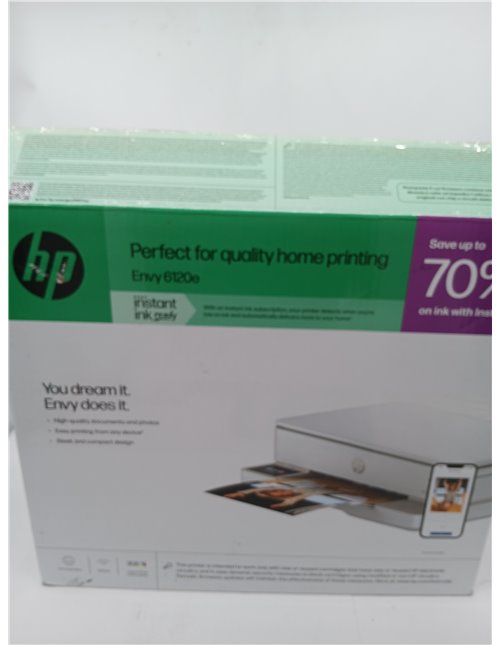 HP Envy 6120e 714L8B, A4 Colour Inkjet All-in-One Printer, Wi-Fi Connection, Auto Duplex Printing, Up to 10 ppm, 3 Months Instan