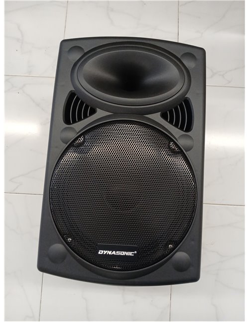 DYNASONIC Dynapro Altavoz Autoamplificado Potente 12"/700W, Altavoz Bluetooth Portátil 2 Micrófonos, Sistema PA, TWS, USB/SD y B