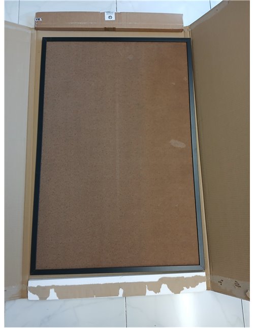 Bi-Office, Pizarra Basic, 90 x 60 cm, Pizarra para Tiza, Marco de MDF Negro