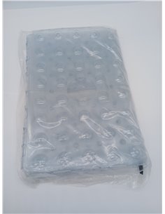 Non-Slip Shower Mat, Large Square Bath Mat, 70 x 70 cm with Suction Cups, Washable Antibacterial Bathtub Mat for Shower, Bathtub 2