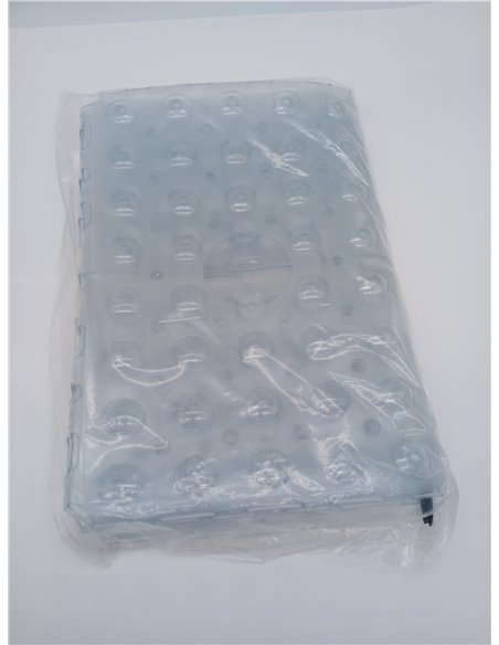 Non-Slip Shower Mat, Large Square Bath Mat, 70 x 70 cm with Suction Cups, Washable Antibacterial Bathtub Mat for Shower, Bathtub