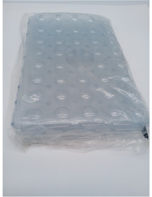 Non-Slip Shower Mat, Large Square Bath Mat, 70 x 70 cm with Suction Cups, Washable Antibacterial Bathtub Mat for Shower, Bathtub