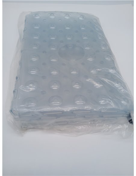 Non-Slip Shower Mat, Large Square Bath Mat, 70 x 70 cm with Suction Cups, Washable Antibacterial Bathtub Mat for Shower, Bathtub