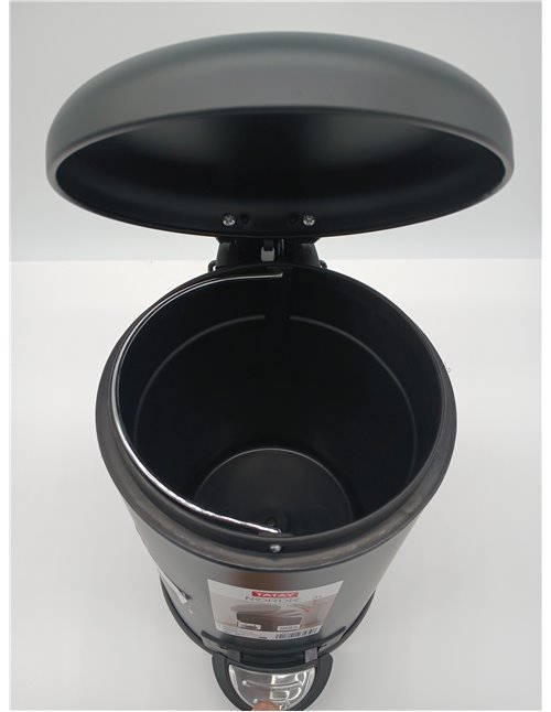 TATAY Papelera Baño Pedal 3L | Apertura Higiénica y Sin Contacto | Cierre Amortiguado y Silencioso | Interior Extraíble para Fác