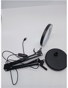 10× Magnifier with Light, 3 Color Modes, 72 LED Desk Lamp, Large Magnifying Glasses with Light, Magnifier with Light and Stand f 2