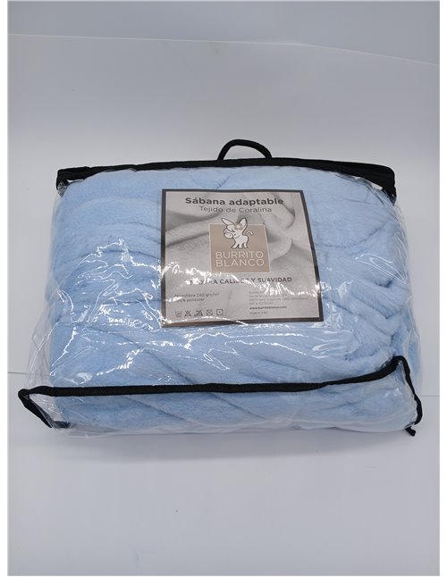 Burrito Blanco Sábana Bajera Coralina | Sábana Bajera 105 (+ Medidas Disponibles)| Sábana Coralina 105 | Coralina Tela | Color A