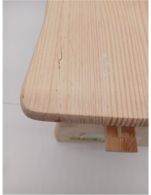 Zeller 13130 Reposapiés, Madera, Marrón, 39x19x21 cm