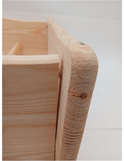 Zeller 13130 Reposapiés, Madera, Marrón, 39x19x21 cm