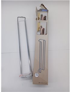 Wenko 5970100 Porta Corbatas y Cinturones, Cromo, Plata Brillante, 36 x 5 x 4.5 cm 2
