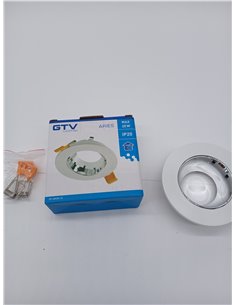 Lámpara de techo empotrable GTV Aries, máx. 20 W, IP20, redonda, blanca/cromada, OP-ARIOK-23 2