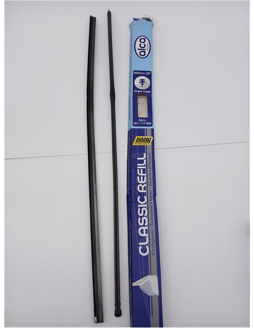 Recambio de goma REFILL 20''/500 mm (juego de 2) borde simple