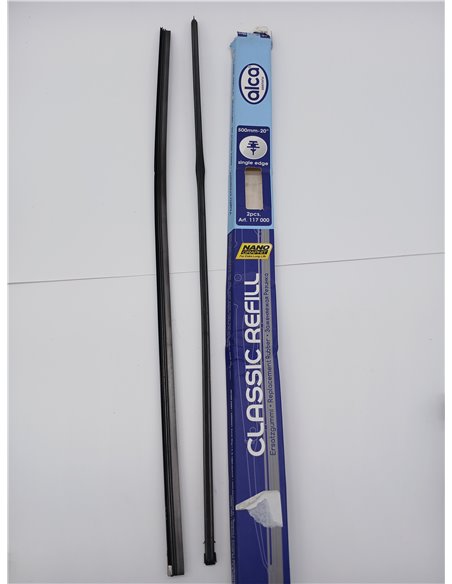 Recambio de goma REFILL 20''/500 mm (juego de 2) borde simple