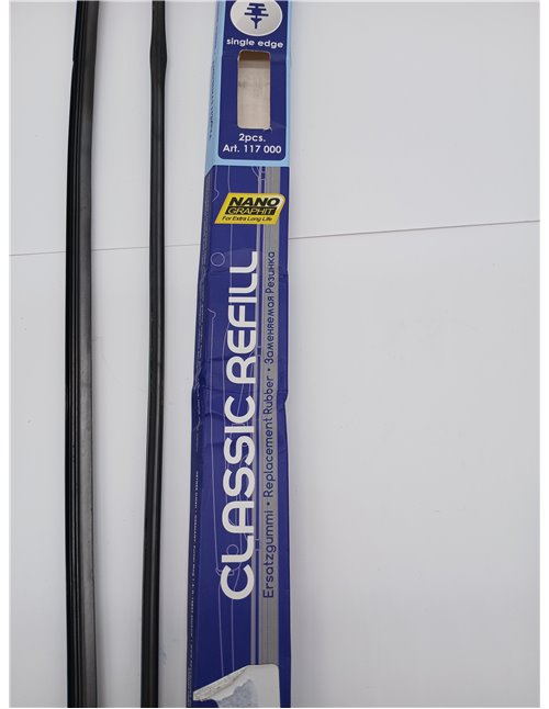 Recambio de goma REFILL 20''/500 mm (juego de 2) borde simple