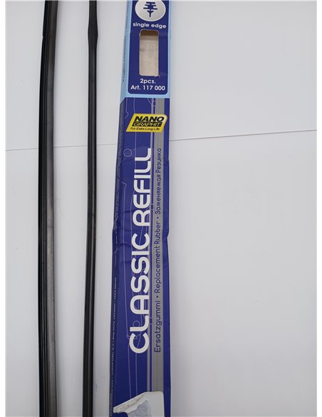 Recambio de goma REFILL 20''/500 mm (juego de 2) borde simple