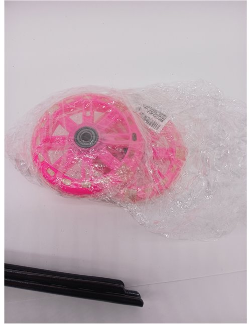 Ruedines de bici rosas. 