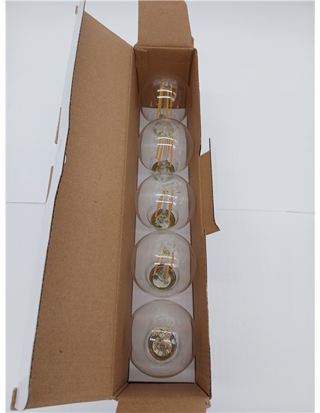 OSRAM LED Filament Lamp Base A60 Bulb Shape 7W 827, 2700K Warm White, E27, Clear, 806 lm, Shock and Vibration Resistant [Energy 