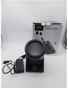 CASO VinoCase Enfriador para botella de vino, champán, etc., temperatura 5 – 18 °C, para botellas de hasta 9 cm de diámetro, fun 2