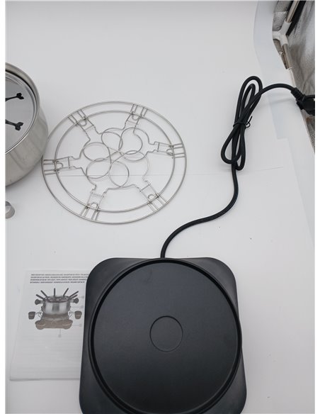 Tristar FO-1109 Olla eléctrica Multifuncional para Fondue de Queso, Chocolate o Aceite, Volumen 1.3 litros, 1400 W, Carcasa de A