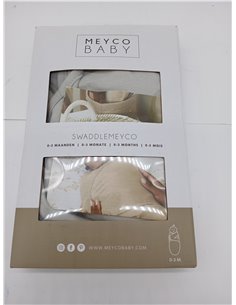 Saco Meyco Baby Uni, equipamiento inicial para recién nacidos (saco para bebés de 0 a 3 meses, suave para dormir, 100% algodón,  2