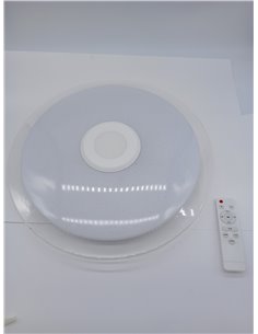 M Ledme - Plafón de Techo LED Magic Regulable de 25W, Temperatura y color de luz Personalizable RGB+CCT, Ángulo 180º, IP20, con  2