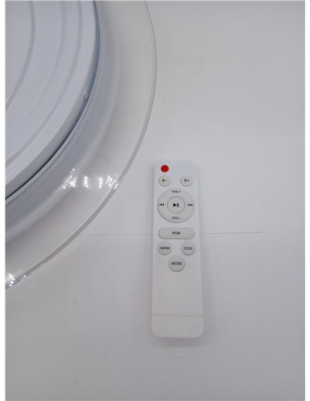 M Ledme - Plafón de Techo LED Magic Regulable de 25W, Temperatura y color de luz Personalizable RGB+CCT, Ángulo 180º, IP20, con 